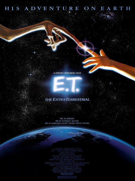 E.T. Extra Terrestrial paper poster