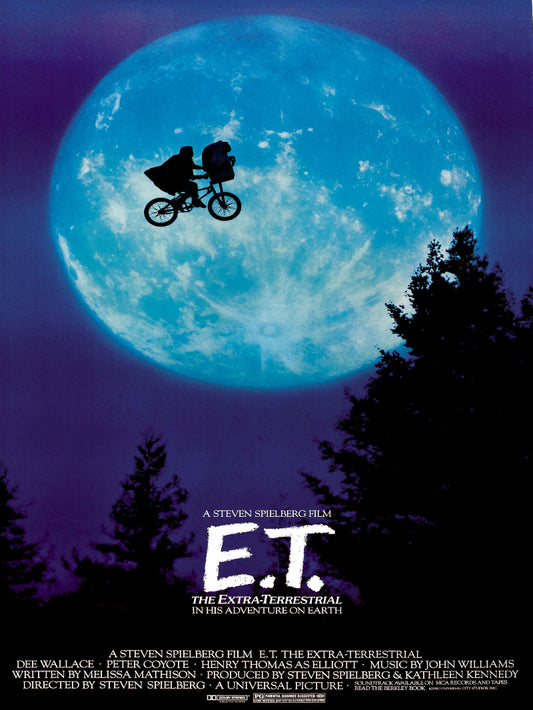 E.T. Extra Terrestrial paper poster