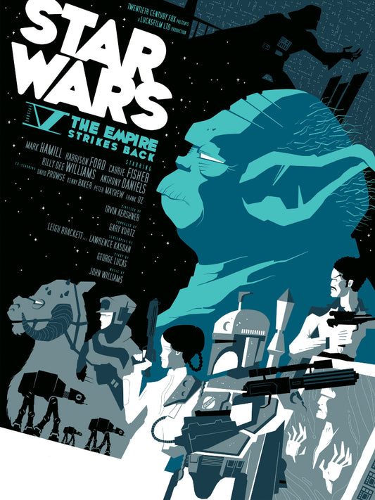 Star Wars The Empire Strikes Back paper poster