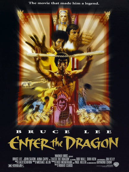 Enter The Dragon paper poster