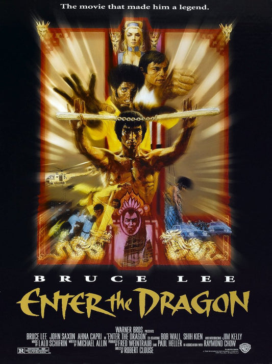 Enter The Dragon paper poster