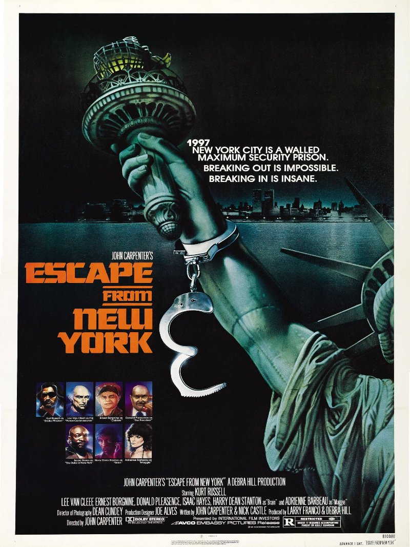 Escape From New York paper poster