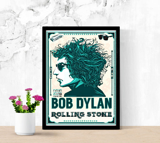 Bob Dylan Rolling Stone framed poster