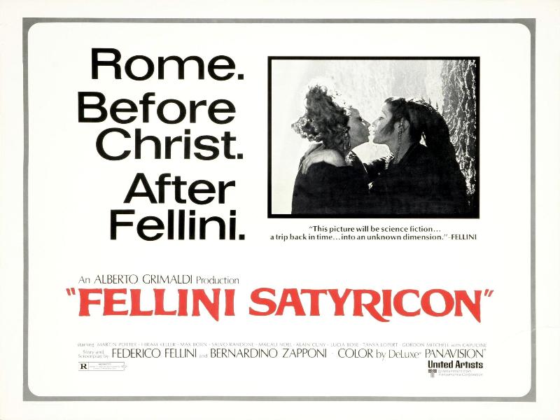 Fellini Satyricon paper poster