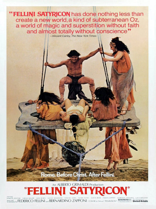 Fellini Satyricon paper poster