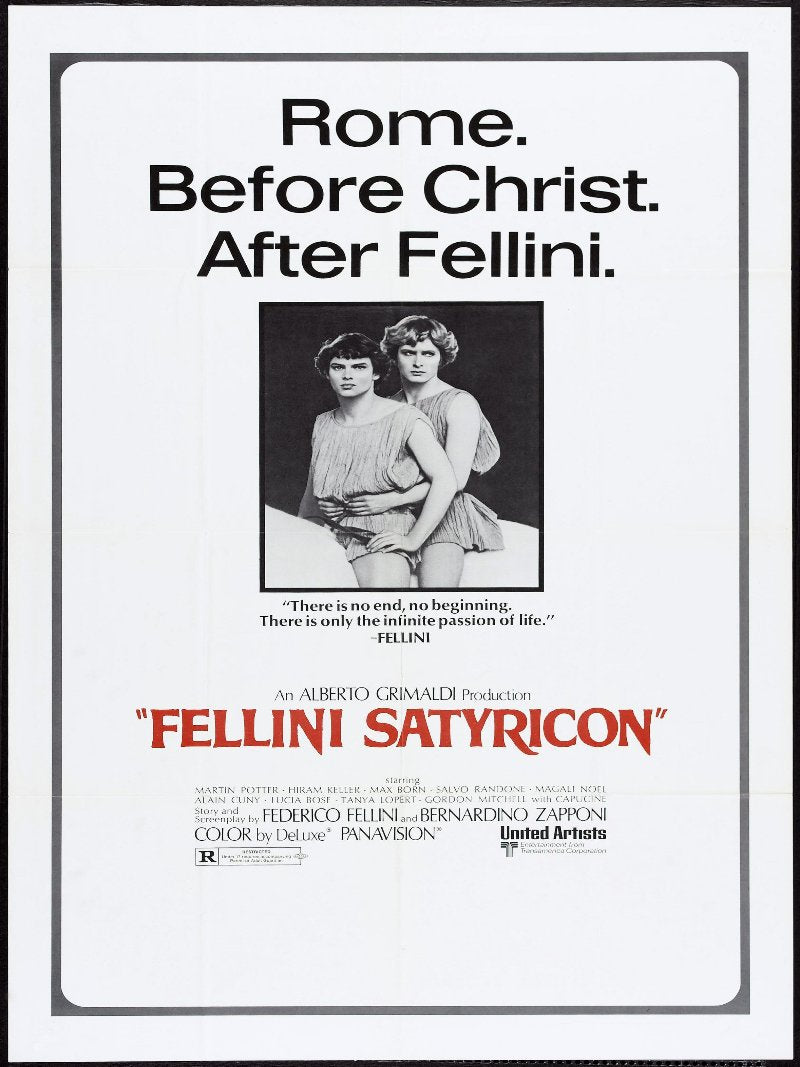 Fellini Satyricon paper poster