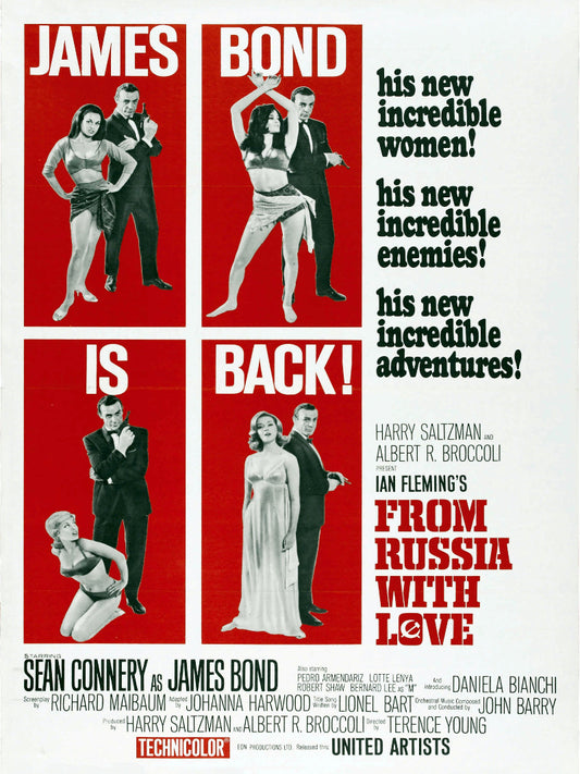 From Russia With Love paper poster