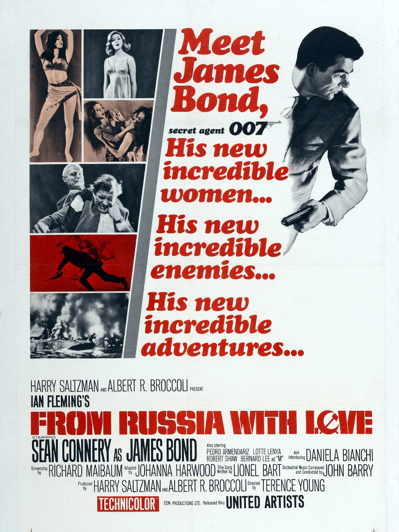 From Russia With Love paper poster