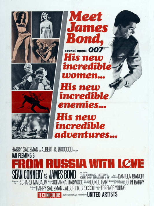 From Russia With Love paper poster