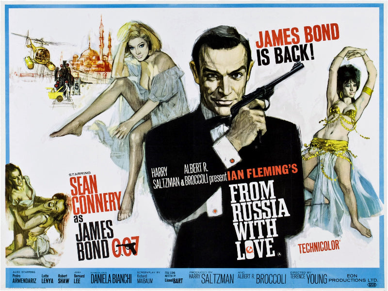 From Russia With Love paper poster