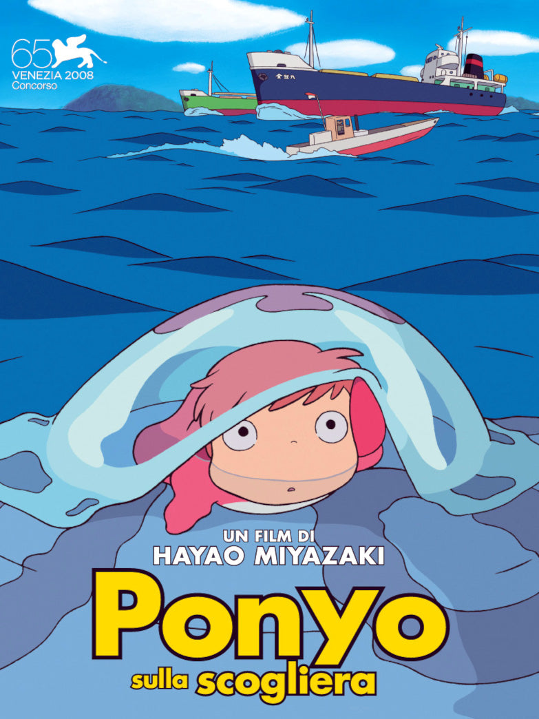 Ponyo sulla scogliera - poster