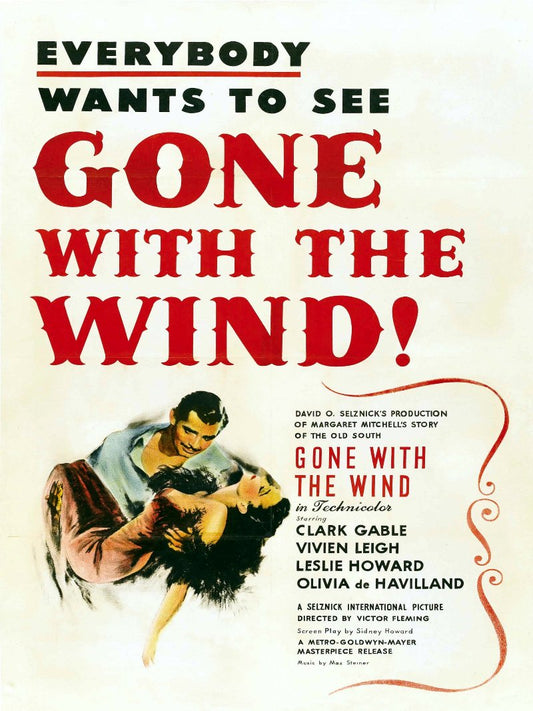 Gone With The Wind paper poster