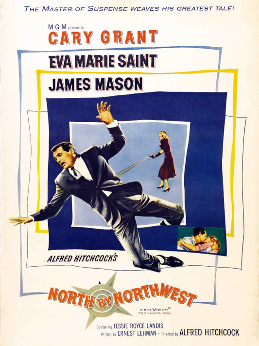 North By Northwest paper poster