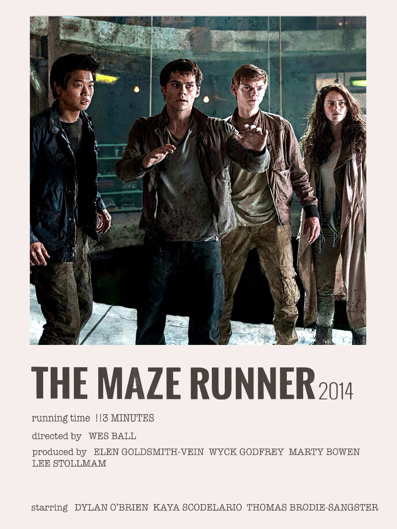 The Maze Runner Minimalist paper poster