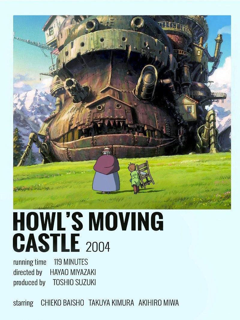 Howl's Moving Castle Minimalist paper poster