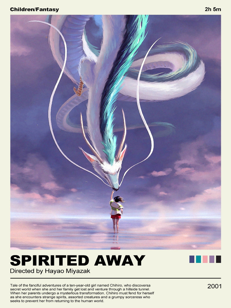 Spirited Away Minimalist paper poster