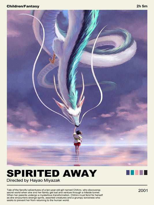 Spirited Away Minimalist paper poster