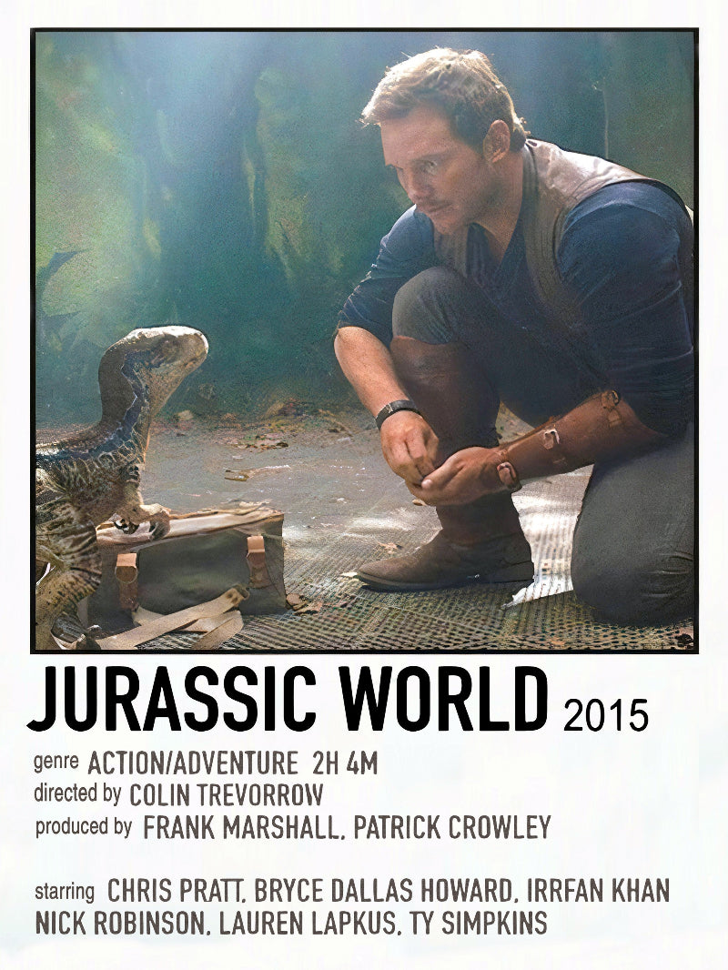 Jurassic World Minimalist paper poster