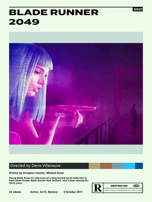 Blade Runner 2049 Minimalist paper poster