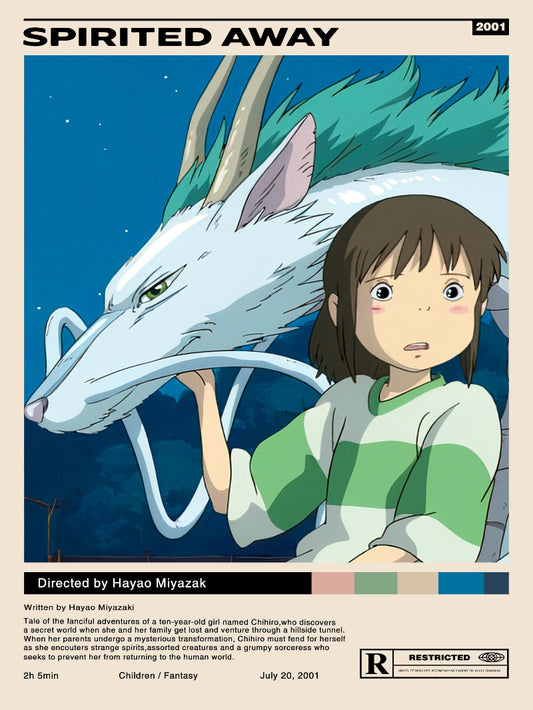 Spirited Away Minimalist paper poster