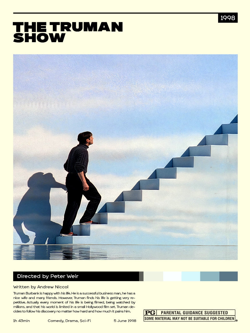 The Truman Show Minimalist paper poster