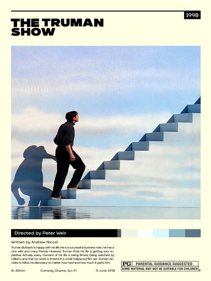 The Truman Show Minimalist paper poster
