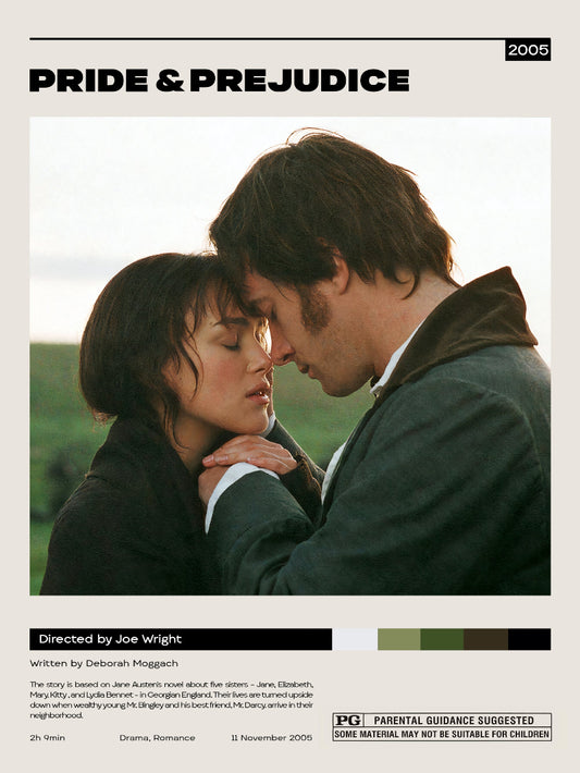 Pride & Prejudice Minimalist paper poster