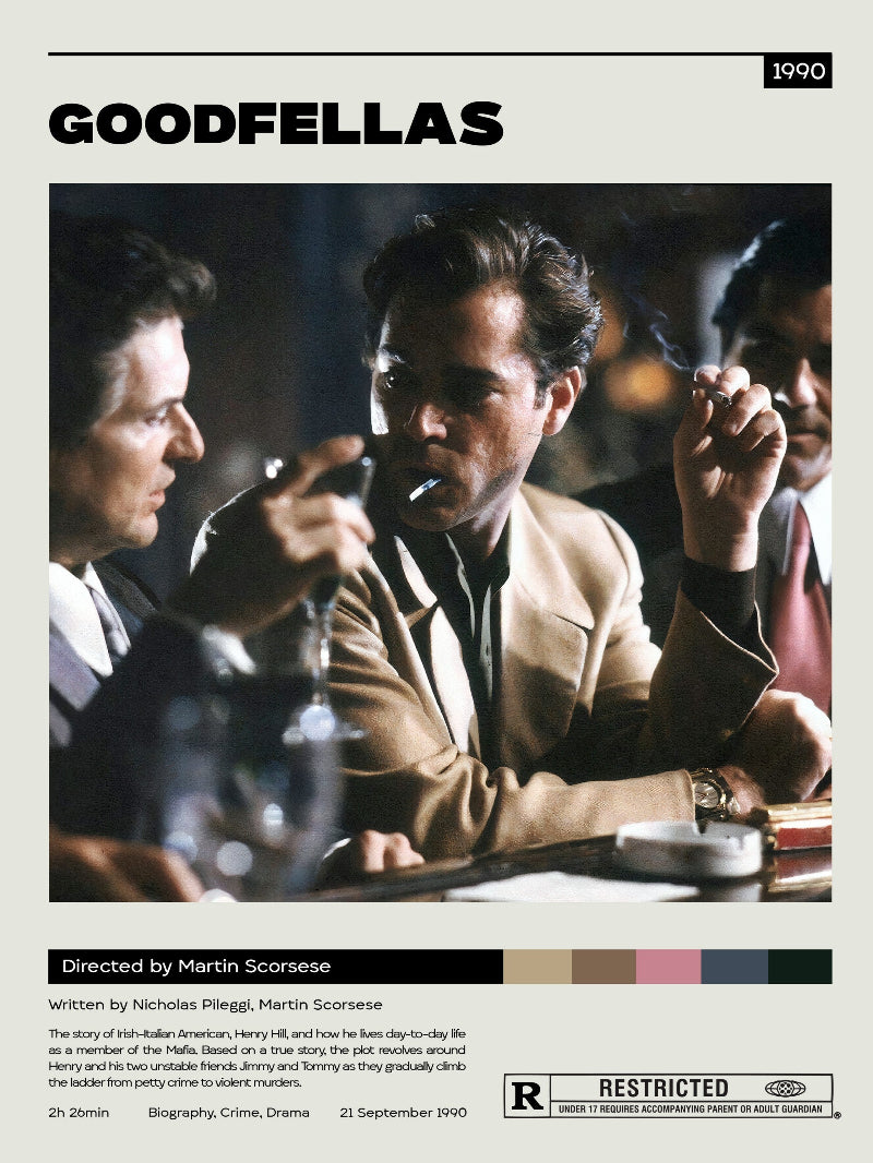 Goodfellas Minimalist paper poster