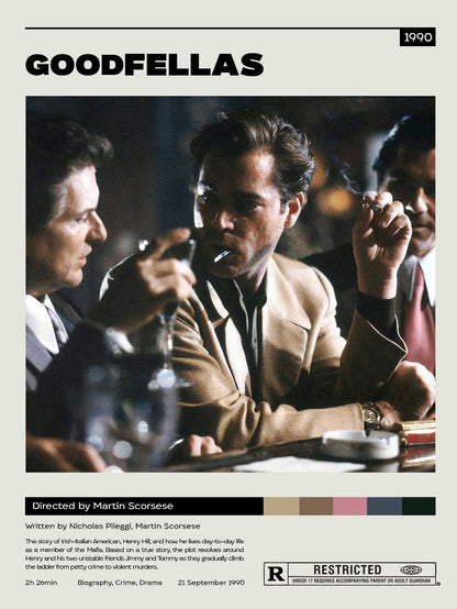 Goodfellas Minimalist paper poster
