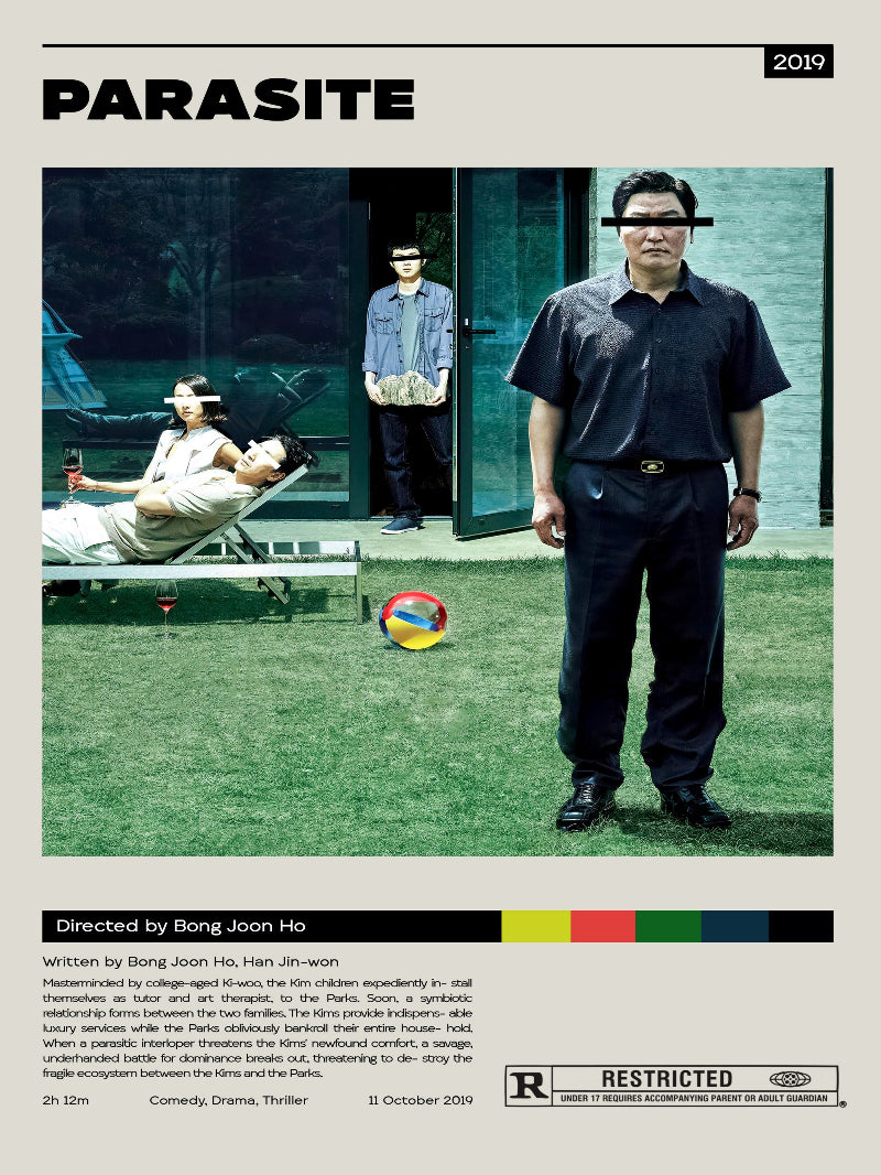 Parasite Minimalist paper poster