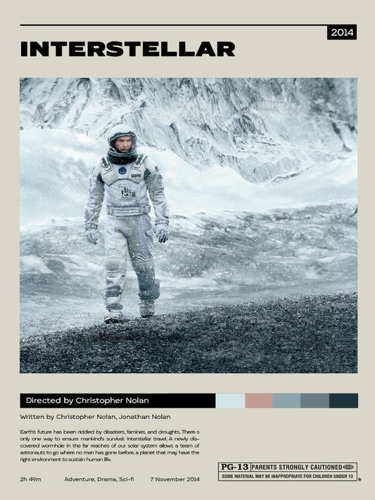 Interstellar minimalist paper poster