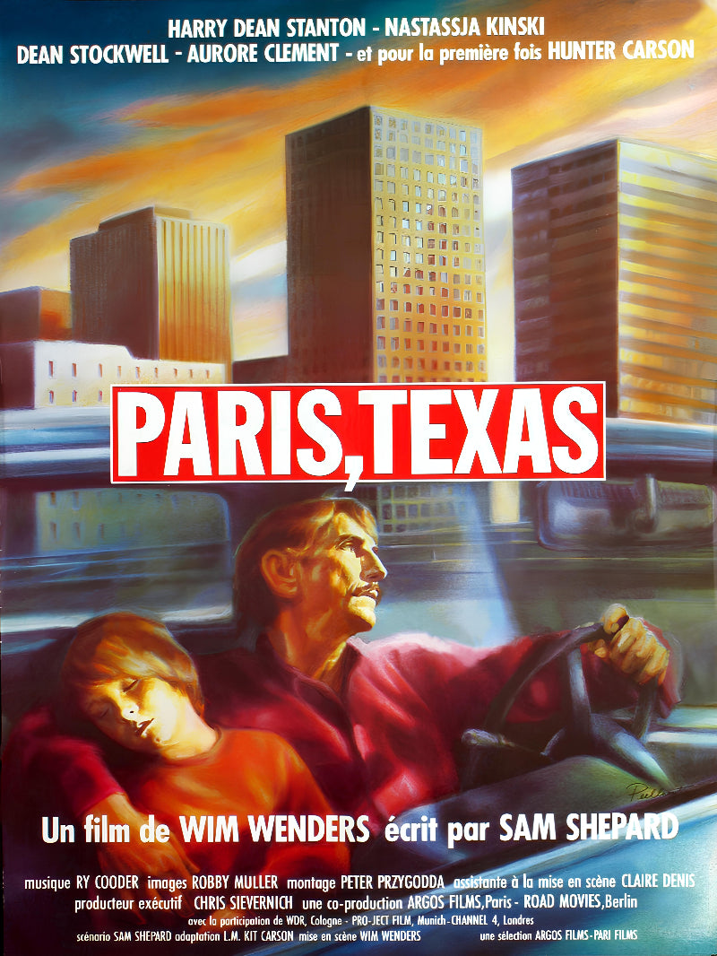 Paris Texas paper poster