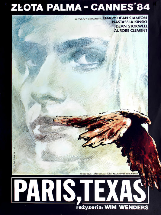 Paris Texas paper poster
