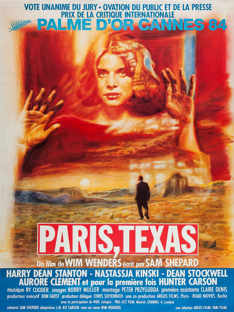 Paris Texas paper poster