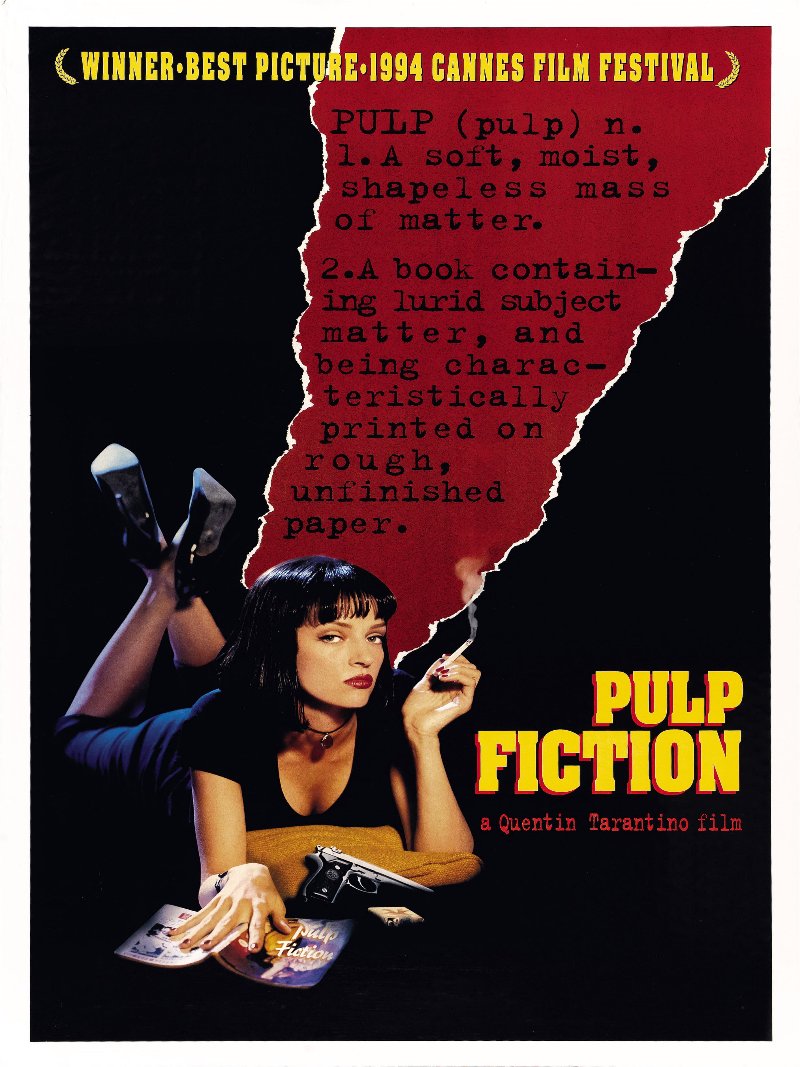 Pulp Fiction paper poster