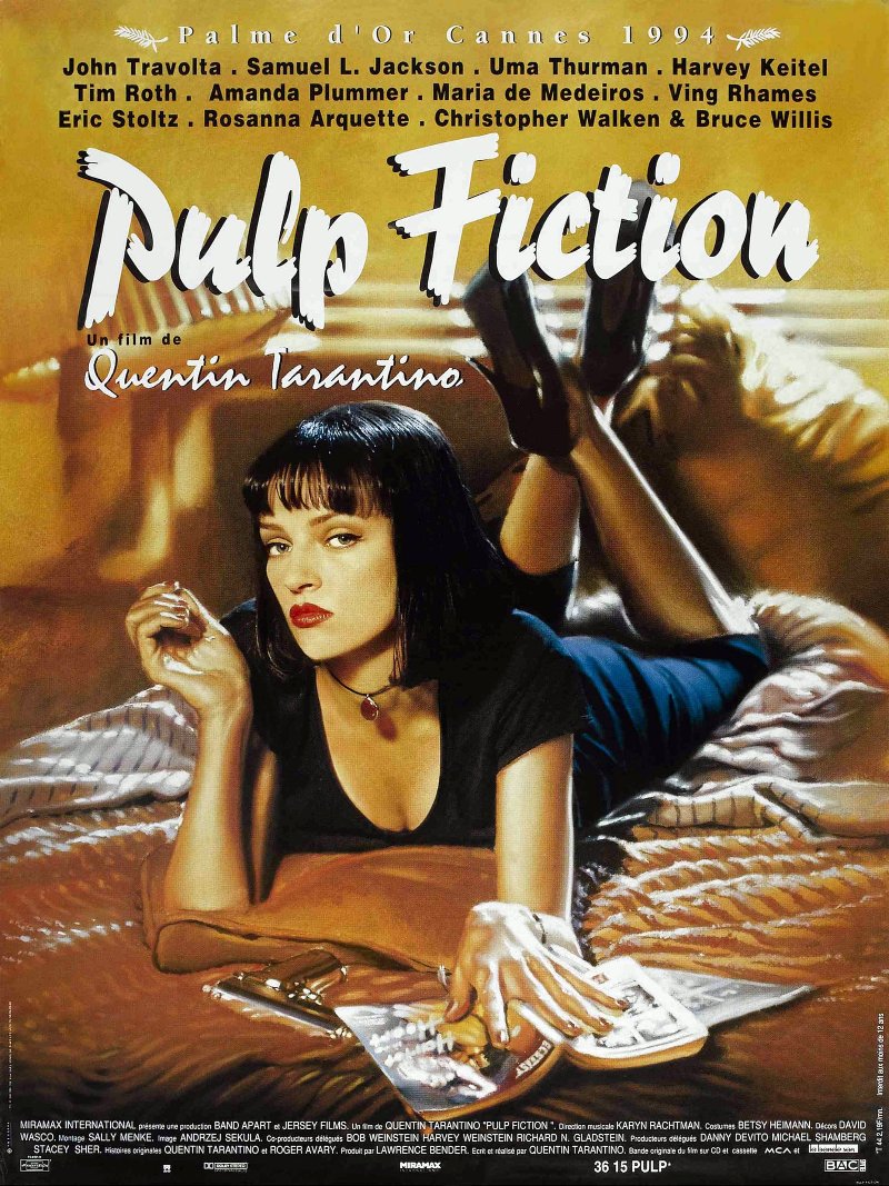 Pulp Fiction paper poster