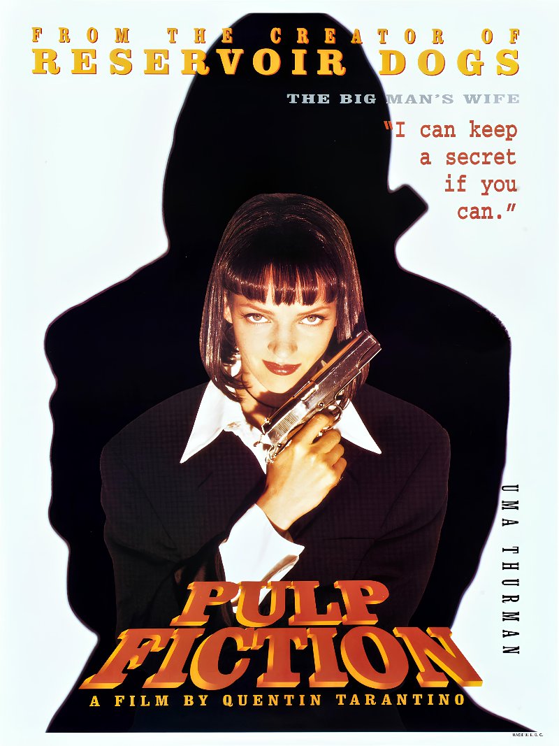 Pulp Fiction paper poster