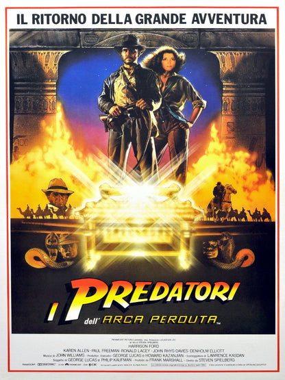 Raiders of The Lost Ark paper poster
