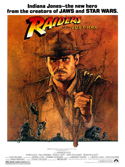 Raiders of The Lost Ark paper poster