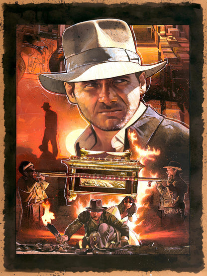 Raiders of The Lost Ark paper poster