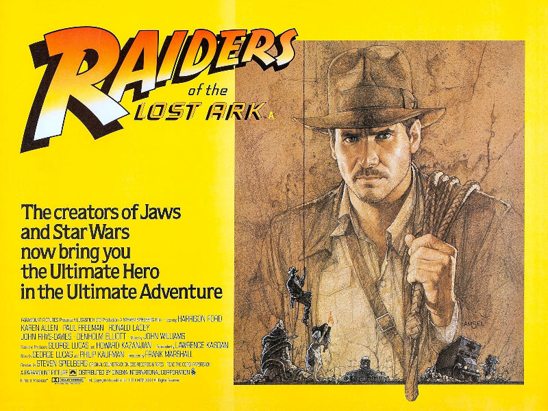Raiders of The Lost Ark paper poster