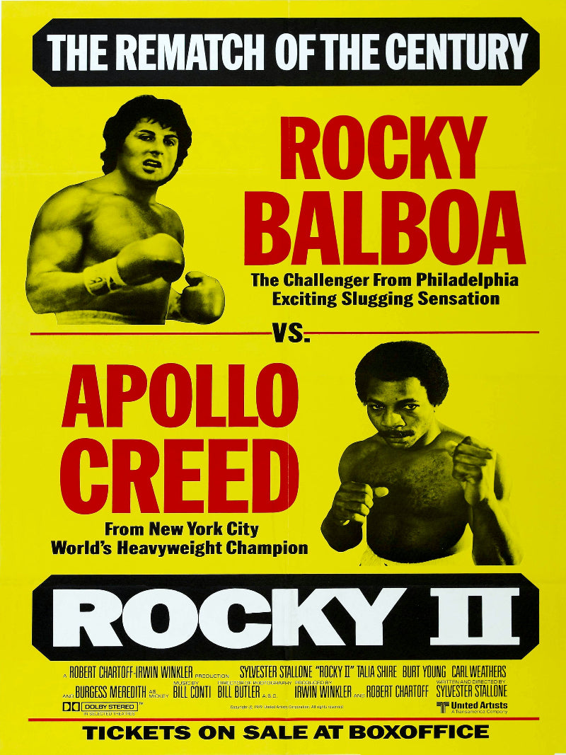 Rocky II paper poster