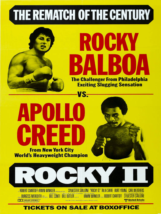 Rocky II paper poster