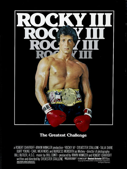Rocky III paper poster