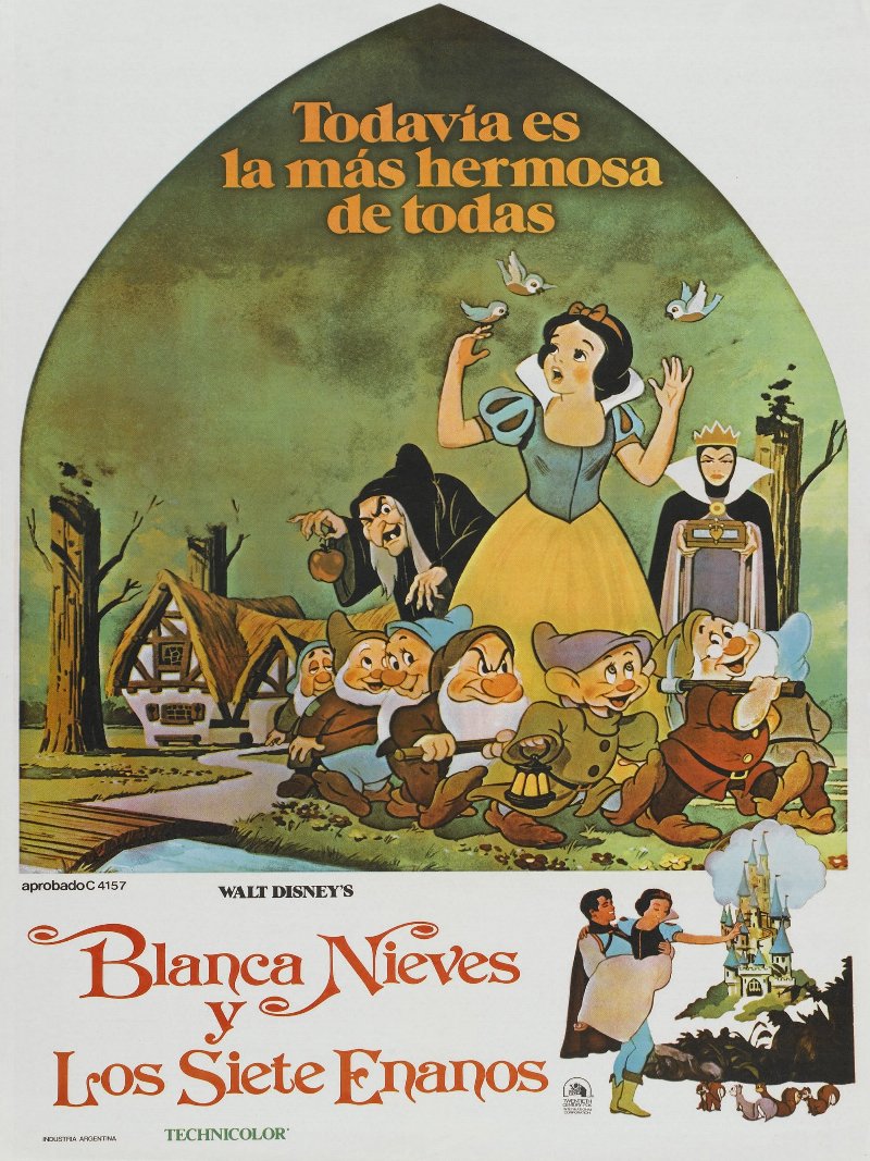 Blanca Nieves y Los  Siete  Enanos paper poster