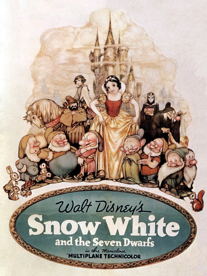 Snow White and The Seven Dwarfs paper poster