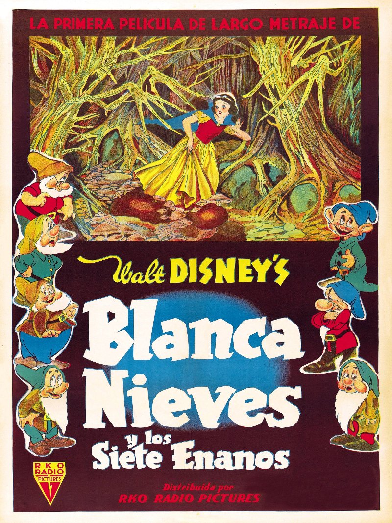 Blanca Nieves y Los  Siete  Enanos paper poster