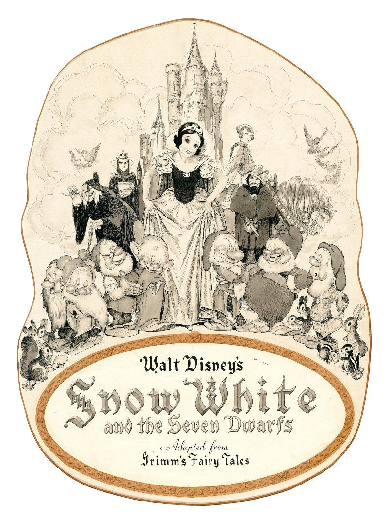 Snow White and The Seven Dwarfs paper poster