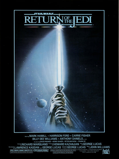 Star Wars Episode VI Return of The Jedi paper poster