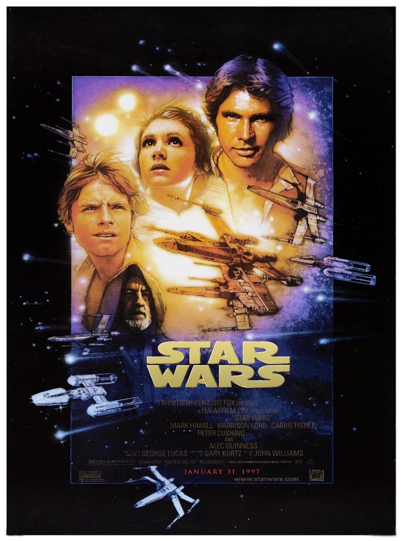 Star Wars paper poster